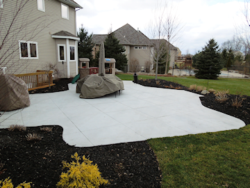 Residential concrete flatwork; epoxy coating; decorative, stamped & stained concrete; cement design & 
		repair in West Michigan - Jenison, Allendale, Grandville, Byron Center, Kalamazoo, Forest Hills, Cascade.